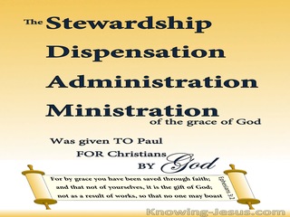 Ephesians 3:2 The Stewardship Of Gods Grace (cream)
